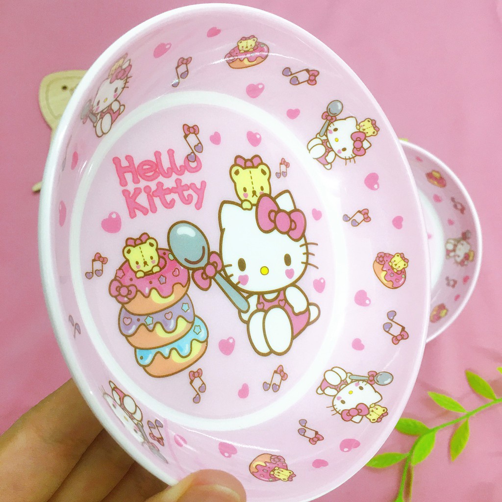 Đĩa Hello Kitty 13cm dễ thương cho bé