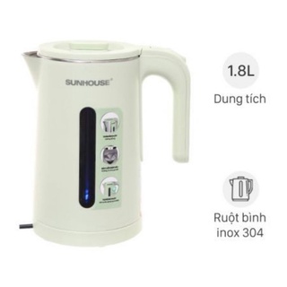 Bình đun siêu tốc 1.8l sunhouse 1353