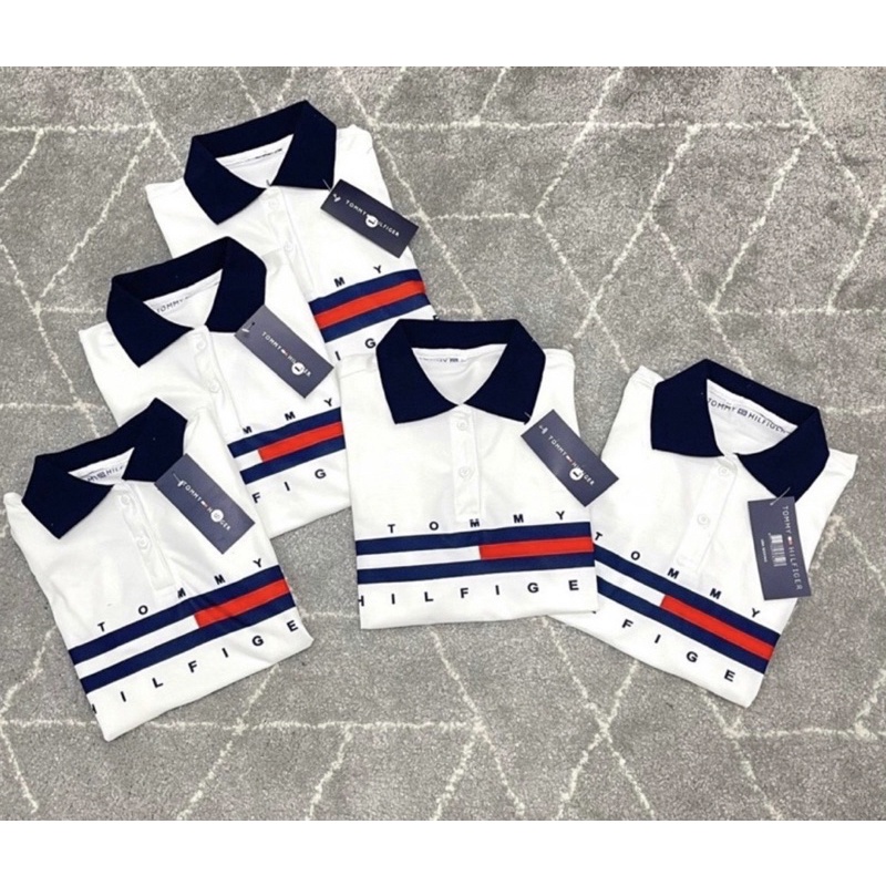 ÁO POLO NỮ CỔ BẺ TOMMY