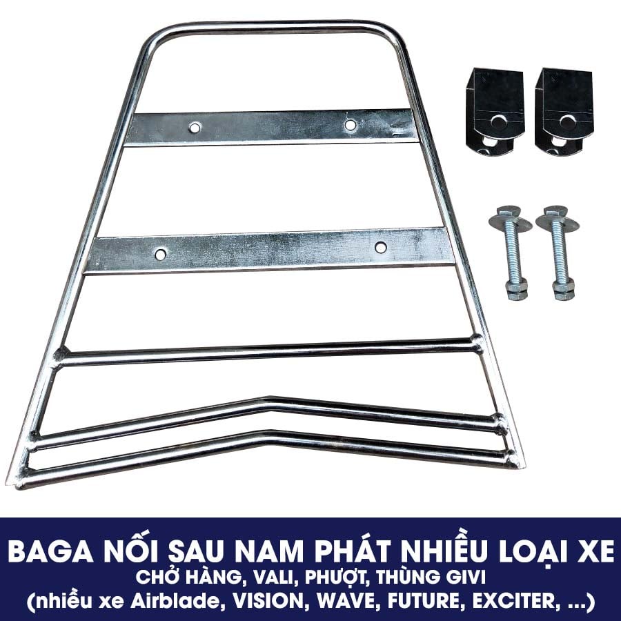 BAGA NỐI SAU PHƯỢT NHIỀU LOẠI XE CHỞ HÀNG, VALI, PHƯỢT, THÙNG GIVI