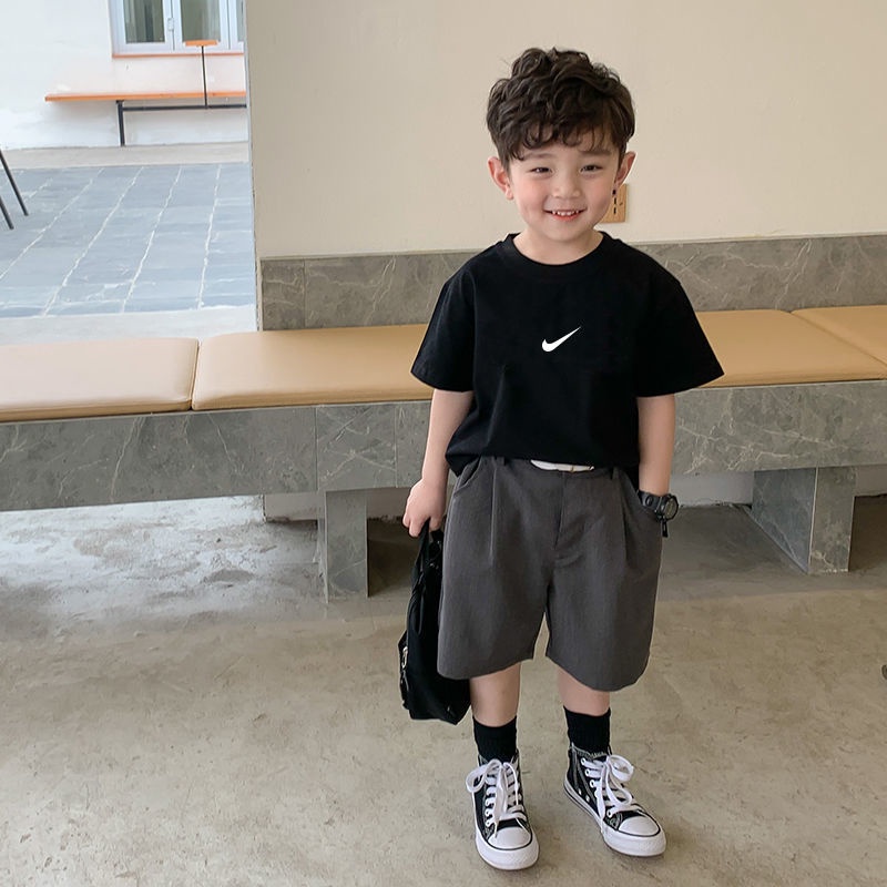 Áo Thun Ngắn Tay Mùa Hè Phong Cách Mới 2022 Cho Bé Trai Bé Gái