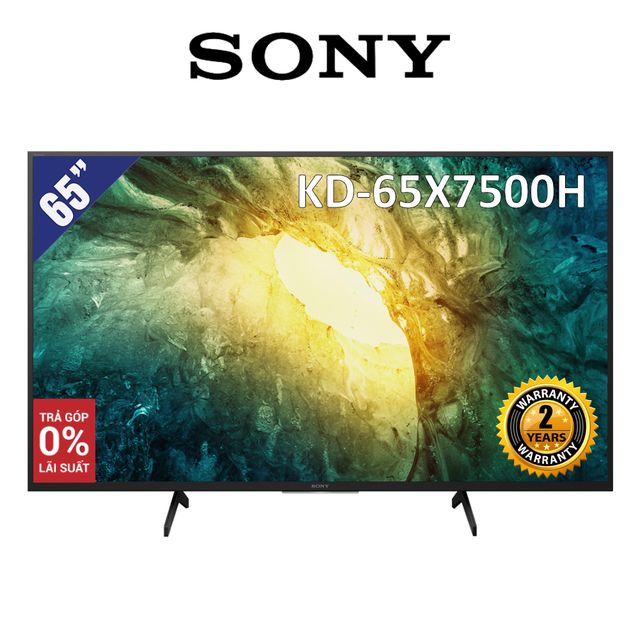 Android Tivi Sony 4K UHD 65 inch KD-65X7500H (Model 2020) - Miễn phí lắp đặt