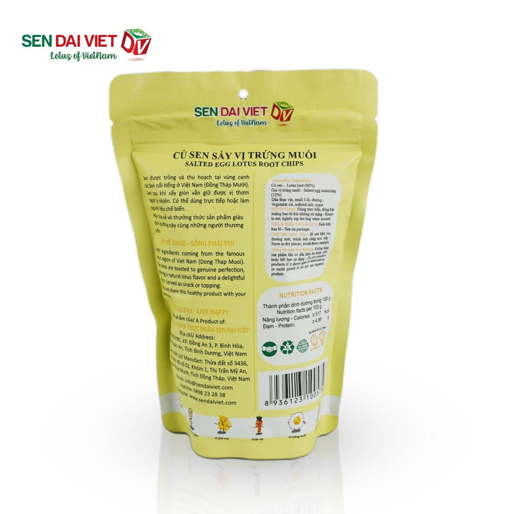 Củ Sen Vị Trứng Muối-Chuẩn Vị Trứng Muối-Sen Đại Việt- Gói 35g