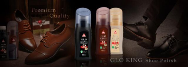 [Nhập khẩu chính hãng] Xi đánh giày nước Glo King Malaysia (đủ màu)