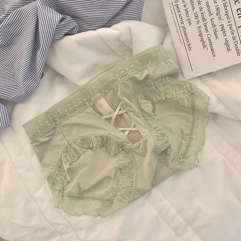 Quần Lót cotton Phối Ren Thoáng Khí Quyến Rũ Cho Nữ