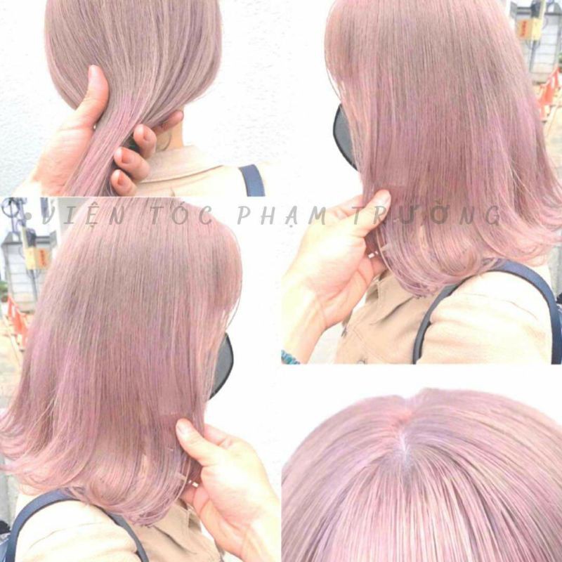 màu hồng cam khói kèm oxi trợ nhuộm và găng tay | BigBuy360 - bigbuy360.vn