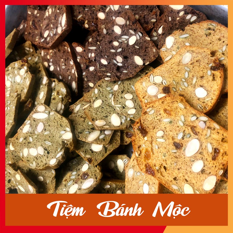 Bánh Ăn Kiêng 🍪 GIẢM CÂN 🍪 Biscotti Nguyên Cám Mix 3 vị Vani, Matcha, Cacao | BigBuy360 - bigbuy360.vn