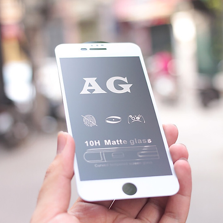 Kính Cường Lực IPHONE CHỐNG VÂN TAY AG Full Màn cho IP 6 6s 7 8 Plus SE X XS XS Max 11 12 13 14 Plus Pro Max
