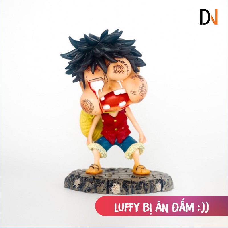 Mô Hình Luffy Bị Ăn Đấm - One Piece