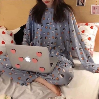[BIG SIZE]đồ ngủ dài tay