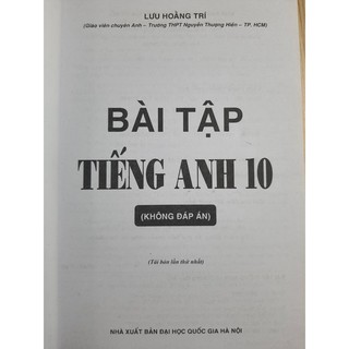 Sách - Bài tập Tiếng Anh 10 ( Bám sát SGK Kết Nối Tri Thức)