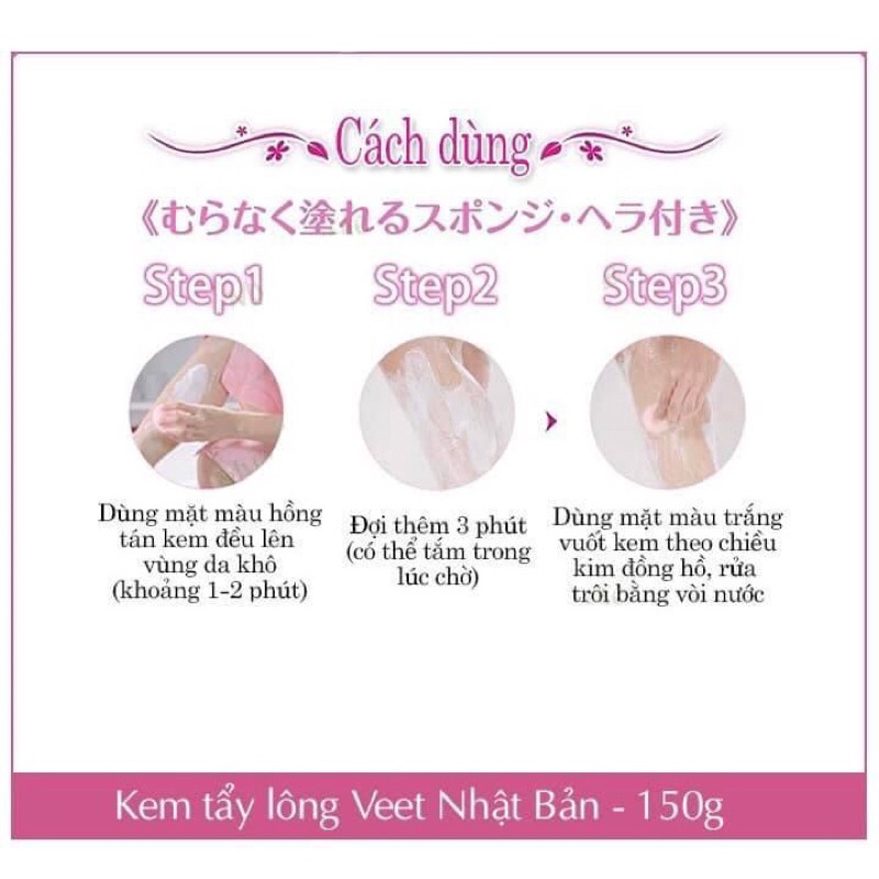 Tẩy lông veet hoa quả NHẬT BẢN dành cho mọi loại da