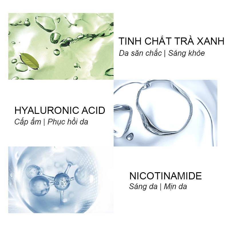 Mặt nạ ngủ LAIKOU trà xanh dưỡng ẩm sáng da chống lão hóa nội địa Trung MD-MN13 | Thế Giới Skin Care