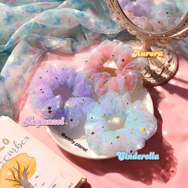 Cột tóc scrunchies loại 35k của wishy