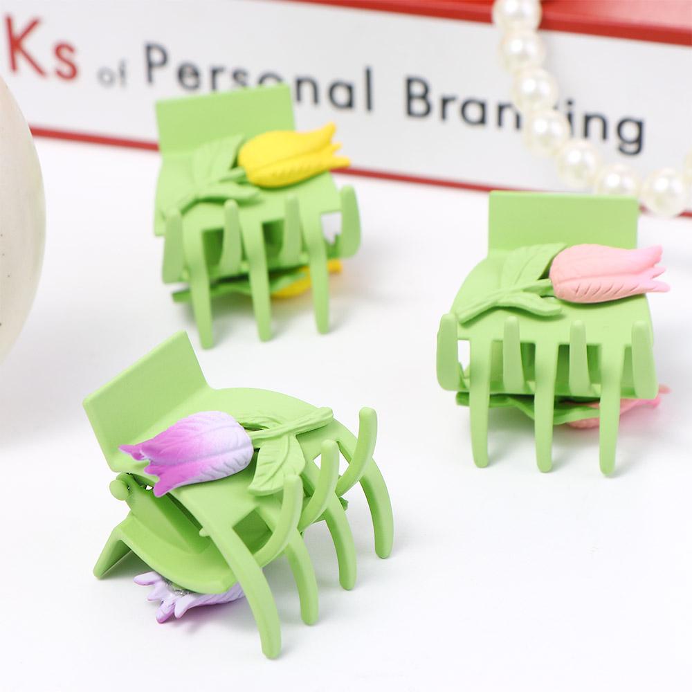 Kẹp Tóc Kim Loại Hình Hoa Tulip / Cá Mập Nhỏ Thời Trang Cho Nữ