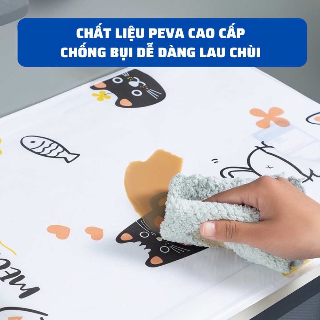 Tấm phủ Bảo Vệ Lò Vi Sóng Cao Cấp Chất Liệu PE Chống Thấm Nước - mẫu mới K150