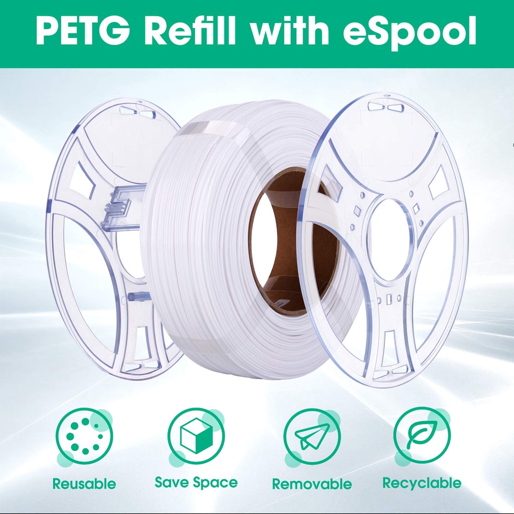 Nhựa in 3D ESUN PETG không lõi - Refilament - 1.75mm - 1kg