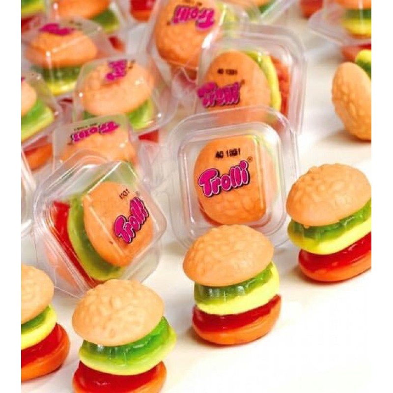 HỘP KẸO DẺO TROLLI MINI BURGER 600g ĐỨC