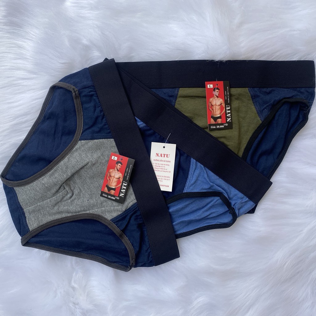 Bộ 3 quần sịp nam thun cotton 2 chiều giá tại xưởng (ảnh thật 100%)