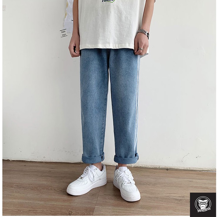 Quần jean ống rộng nam nữ ống suông đẹp 2021 985 Pon.mens | BigBuy360 - bigbuy360.vn
