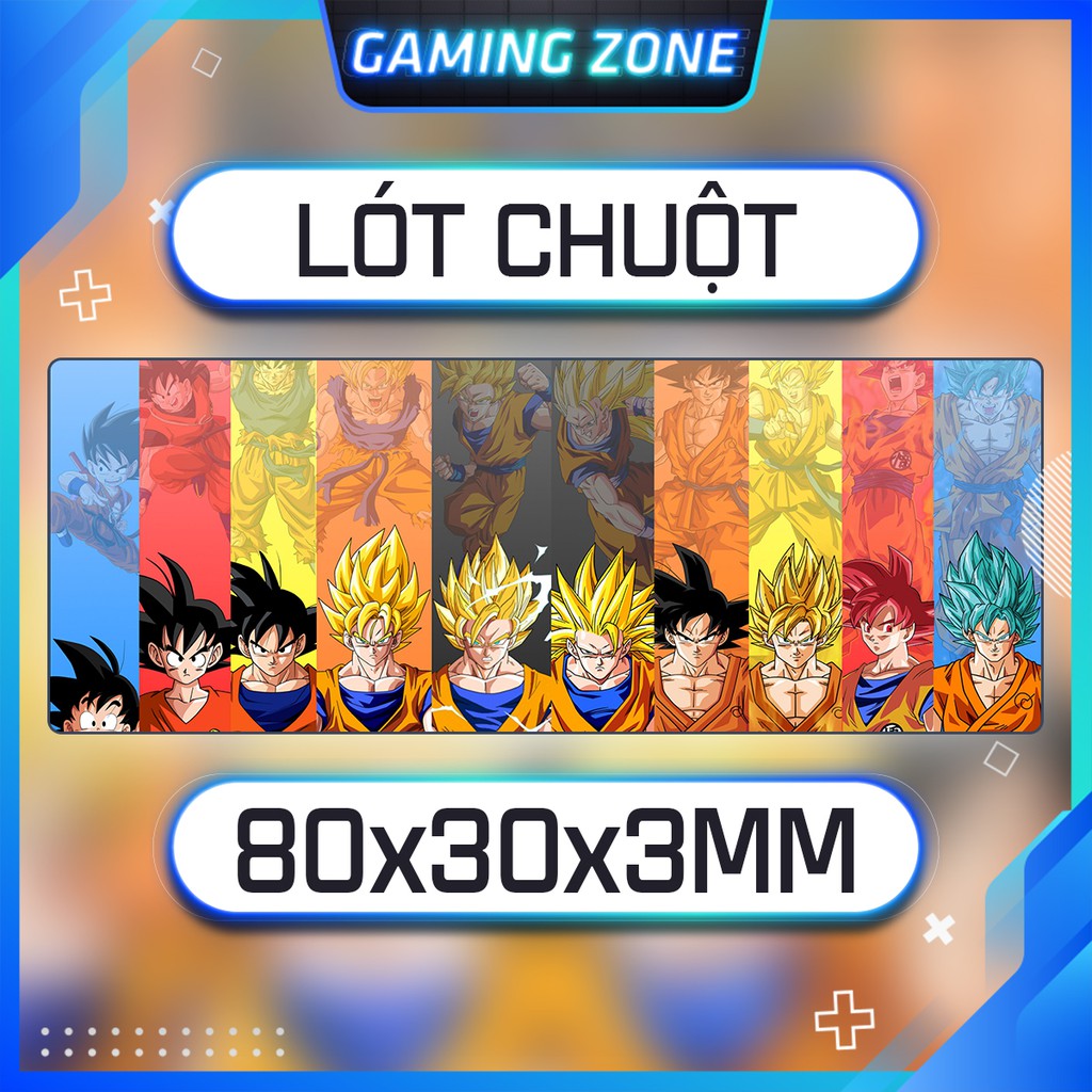 Lót chuột, bàn di chuột chơi game hình Dragon Ball 1 chống trượt siêu bền siêu đẹp