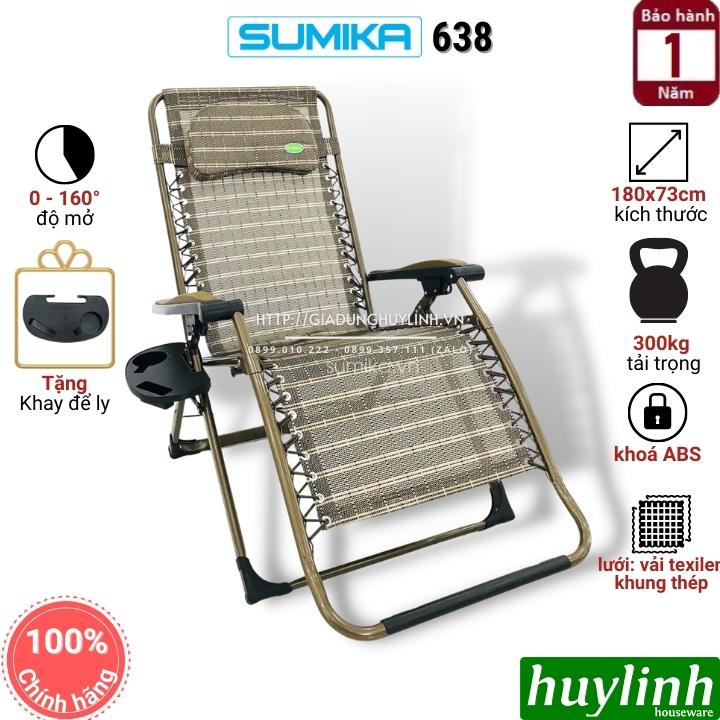 Ghế xếp gấp thư giãn Sumika 638 - Rộng 73cm - Tải trọng 300kg