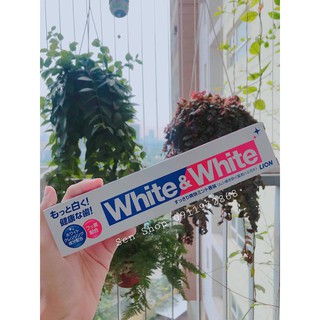Kem đánh răng làm trắng răng nội địa nhât lion white & white