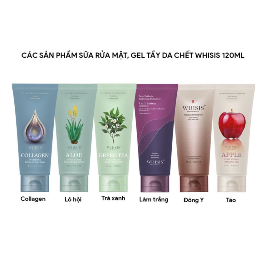 Sữa Rửa Mặt Collagen Hàn Quốc WHISIS Collagen Intensive Foam Cleansing 120ml