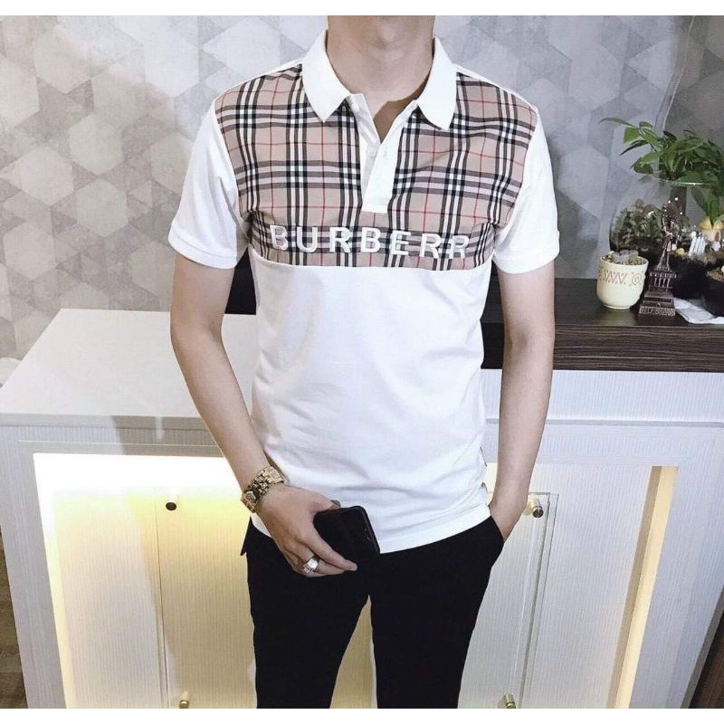 Áo thun nam cao cấp in hình burberry chất liệu vải cotton co giãn cực kì thoáng mát hút mồ hôi