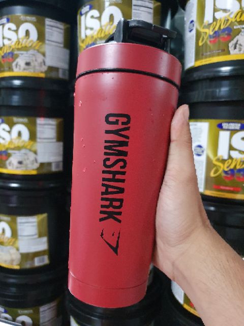 [Freeship 40k] SHAKER INOX GYMSHARK - Bình lắc Inox giữ nhiệt siêu bền Gym shark