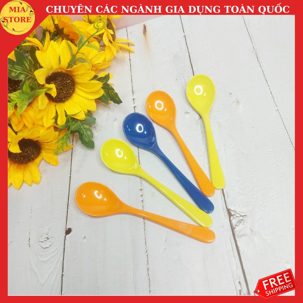 {Giá Sốc} Muỗng/thìa nhựa dài Melamine cao cấp cho trẻ em/ cafe/ đồ dùng nhà bếp