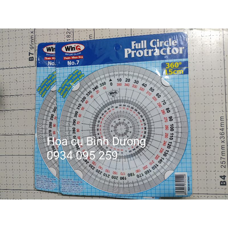 Thước đo 360 độ WinQ No.7 FULL CIRCLE RULER