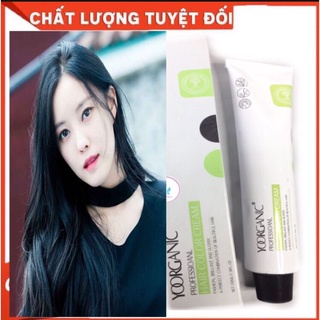 Thuốc nhuộm tóc thời trang màu xanh đen hottrend + tặng oxy+ gang tay