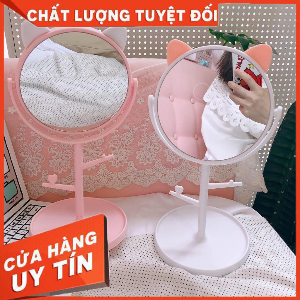 Gương công chúa tai mèo và tai gấu siêu đẹp