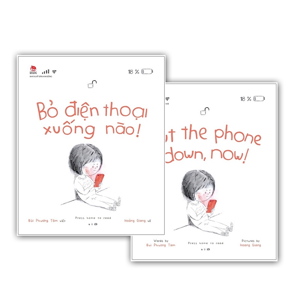 Sách - Bỏ Điện Thoại Xuống Nào! - Put the phone down, now! - Kim Đồng