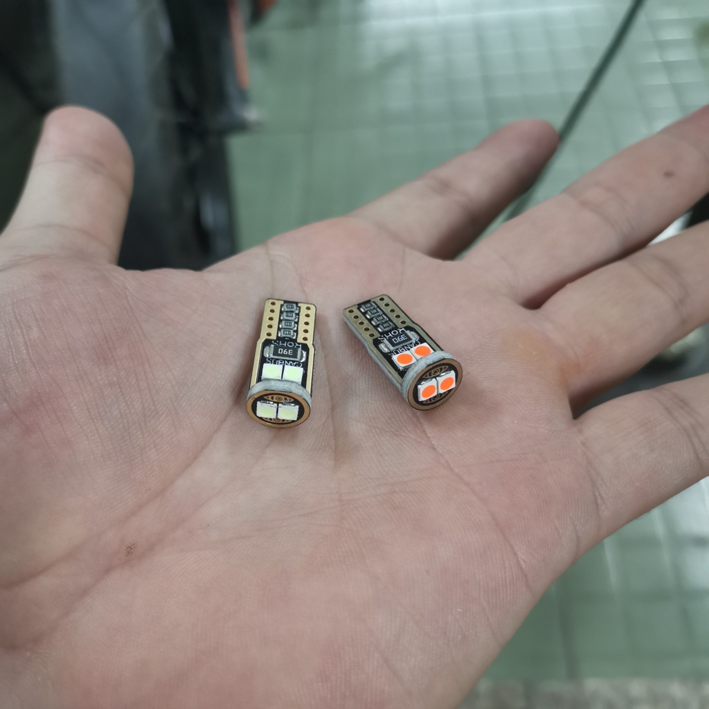 Đèn xi nhan T10 mini cho oto xe máy gắn xi nhan deimi đèn đồng hồ đèn soi biển số...