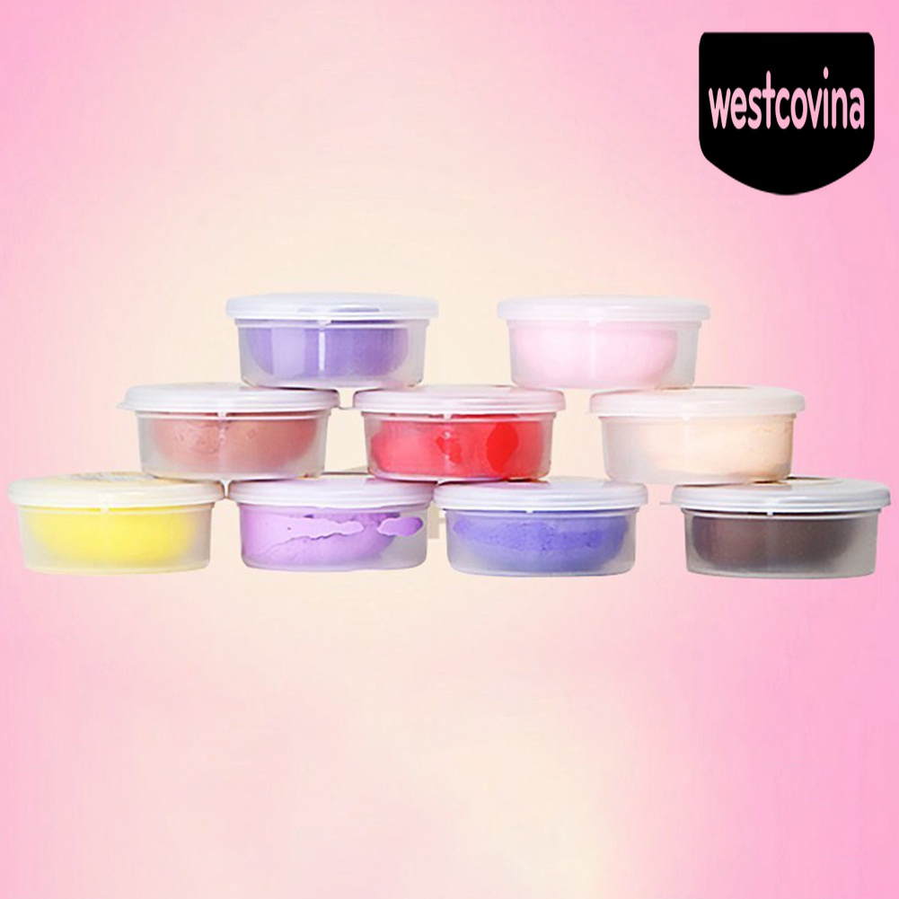 [Hot]☀ Set 12 Hộp Nhựa Tròn Đựng Đồ Chơi Slime