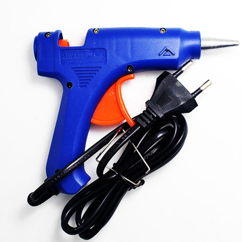⚡Combo Súng bắn keo⚡ Súng bắn keo nến 20w nhỏ + tăng kèm 5 cây keo - Súng bắn keo cắm điện