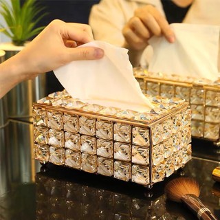 [SẴN HÀNG] Hộp đựng giấy ăn pha lê cao cấp M209