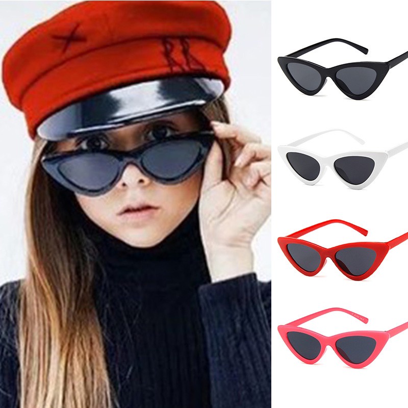 Kính mắt mèo cho bé đi nắng biển mùa hè đi biển gọng dẻo chống tia UV mẹ và bé