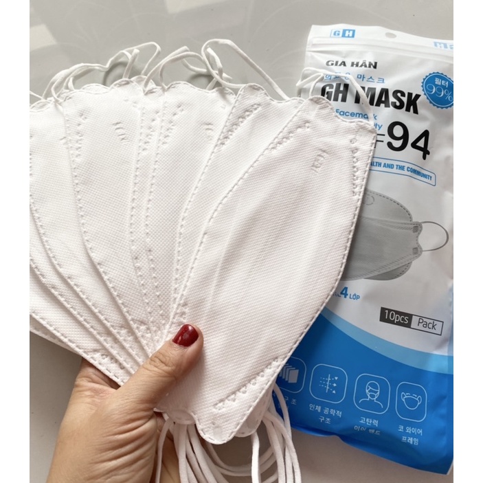 COMBOR 10 Chiếc khẩu Trang Tiêu Chuẩn Hàn Quốc KF94
