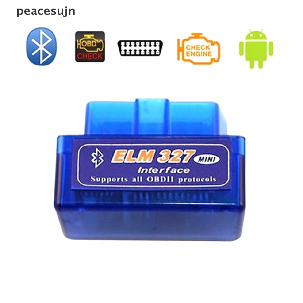 (hot*) Mini ELM327 Bluetooth V2.1 OBDII Car Diagnostic Tool Scanner For CAR For Android peacesujn