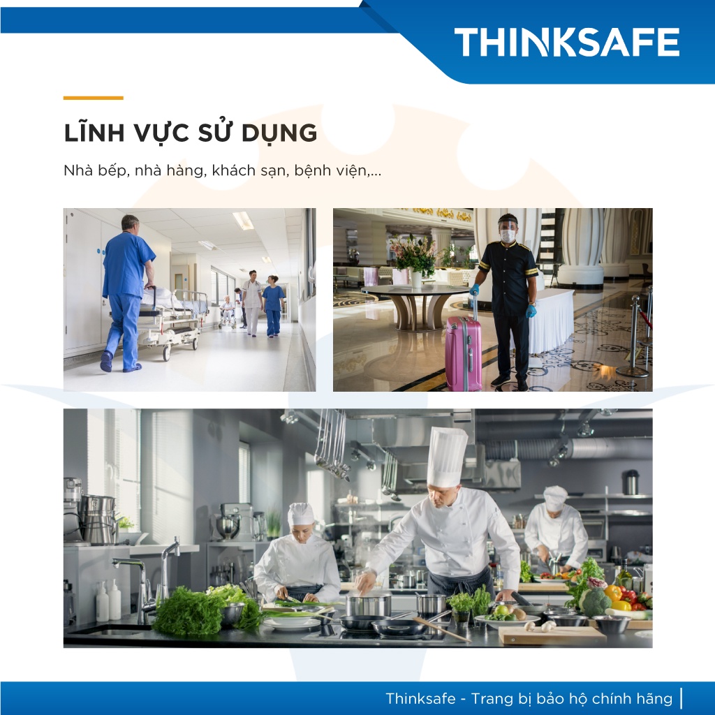 Giày bếp chống trượt cho nam nữ Hestia siêu nhẹ dùng cho bệnh viện, xưởng spa Giày phòng sạch - THINKSAFE