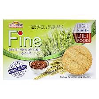 Bánh ăn kiêng yến mạch gạo lức fine sunrise hộp 178g