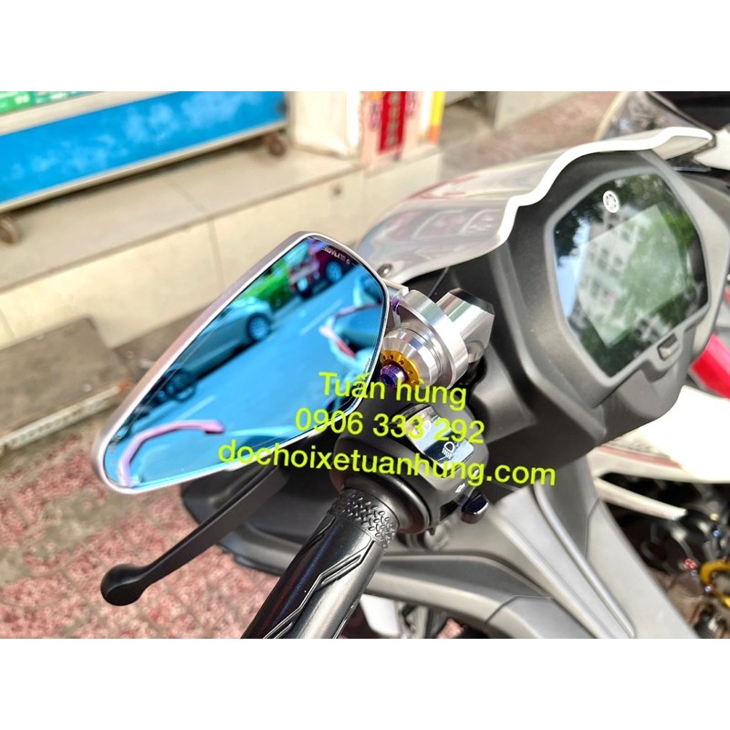 Kính chiếu hậu moto gadget v2  full titan gắn xe máy hàng cao cấp - gương kiểu xe máy - gương titan xe máy
