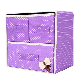 tủ vải mini 2 tầng 3 ngăn kéo
