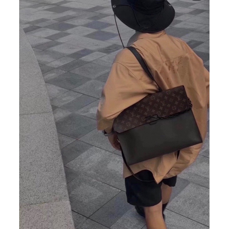 Cặp/Túi công sở nam Louis Vuitton LV Robusto Virgil Abloh da thật cao cấp hàng 1-1 vip