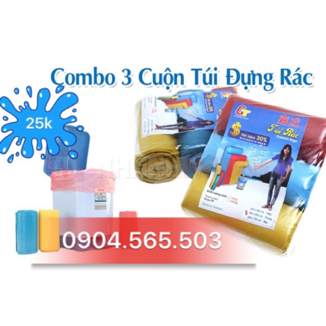 TÚI RÁC CUỘN (3 CUỘN/BỊCH)