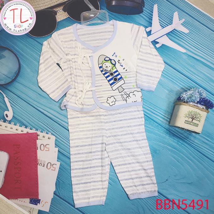 Thời trang trẻ em - Bộ áo quần thun dài cho bé cột dây - Quần áo bé trai - Bộ bé trai - Quần áo bé gái - Bộ bé gái