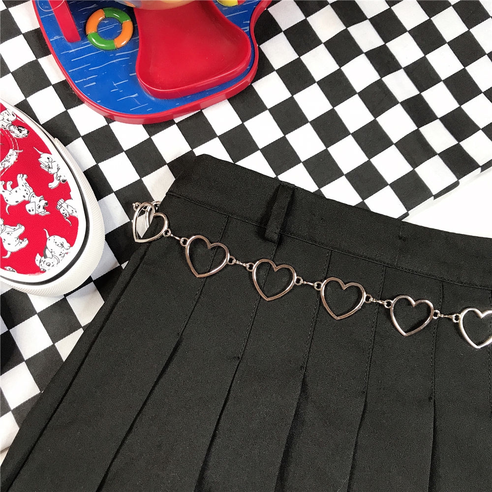 Dây xích hình trái tim ngọt ngào mềm mại phong cách harajuku hàn quốc 22521